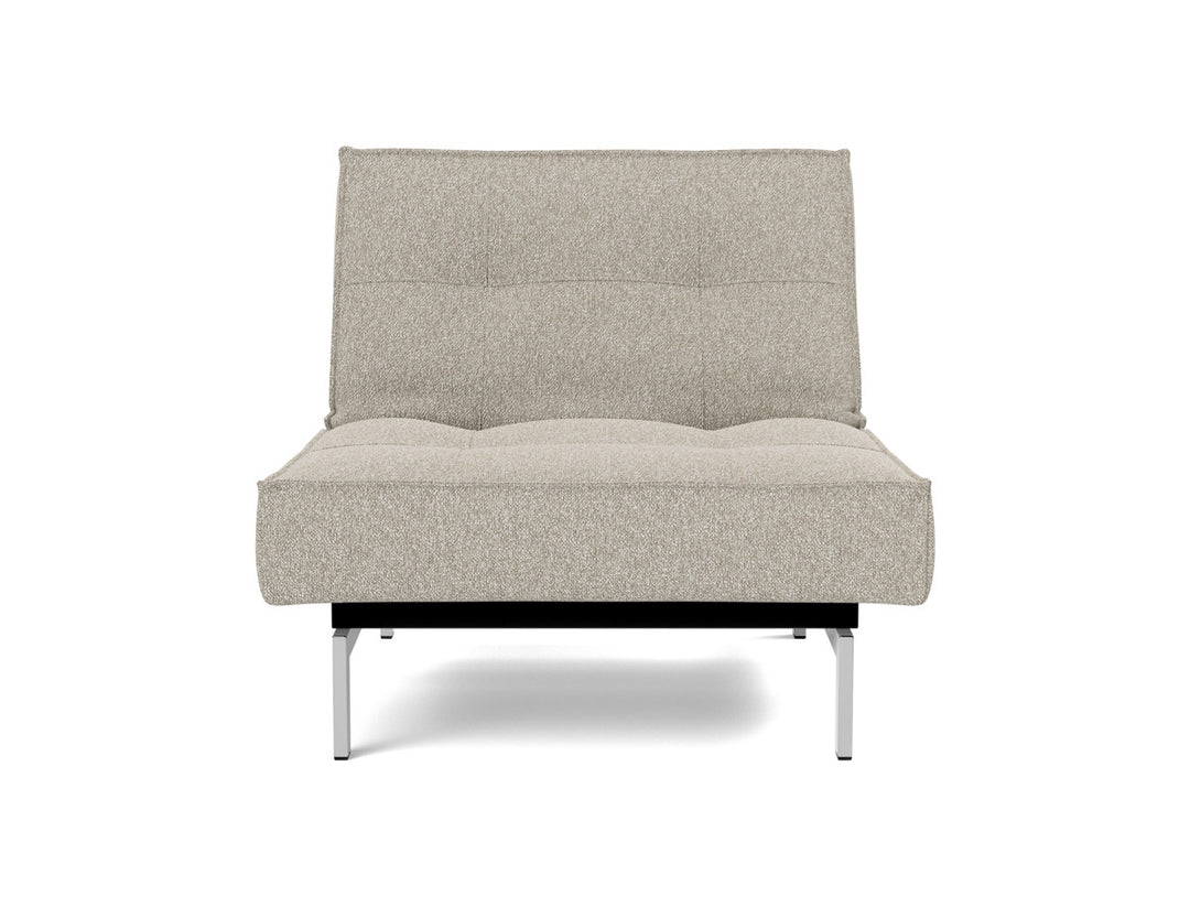 Fotoliu recliner Splitback Chrome 115x90cm, tesatura la alegere #material_539-boucl-beige