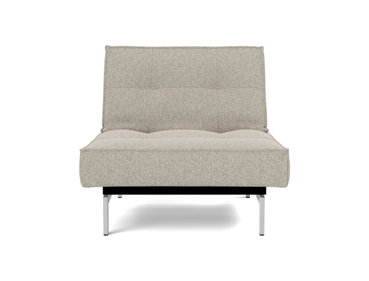 Fotoliu recliner Splitback Chrome 115x90cm, tesatura la alegere #material_539-boucl-beige