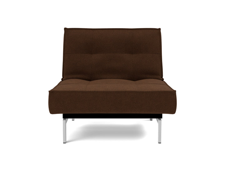 Fotoliu recliner Splitback Chrome 115x90cm, tesatura la alegere #material_359-taura-cappuccino