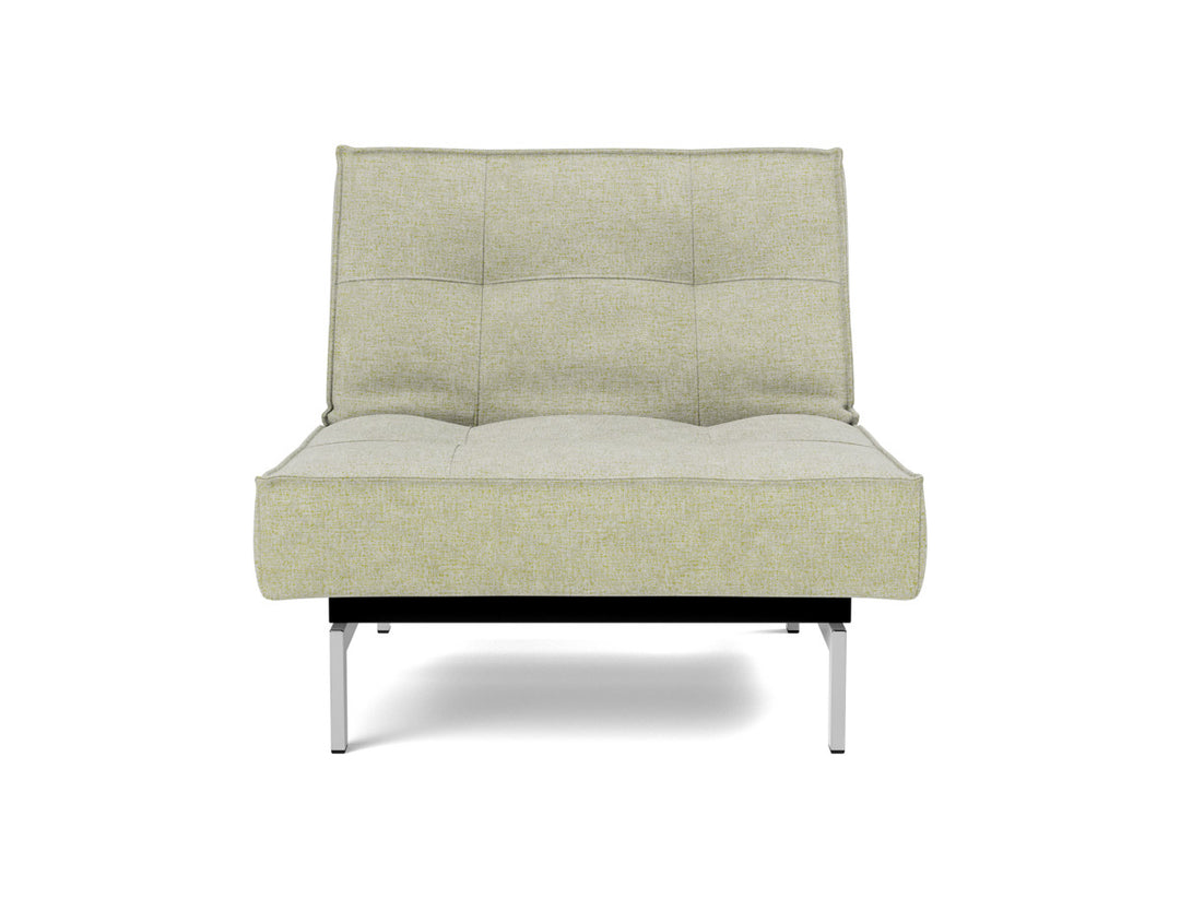 Fotoliu recliner Splitback Chrome 115x90cm, tesatura la alegere #material_280-avella-sand
