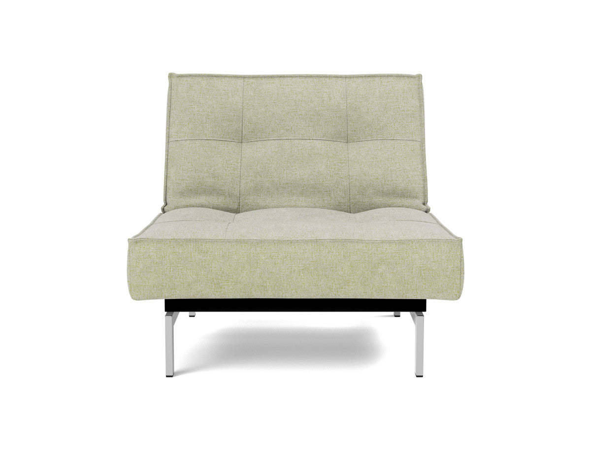 Fotoliu recliner Splitback Chrome 115x90cm, tesatura la alegere