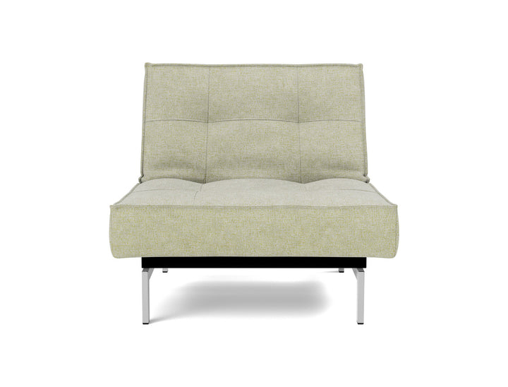 Fotoliu recliner Splitback Chrome 115x90cm, tesatura la alegere #material_280-avella-sand