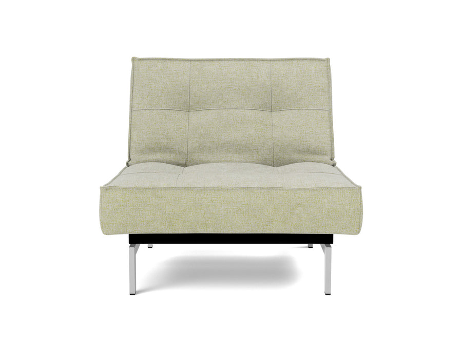 Fotoliu recliner Splitback Chrome 115x90cm, tesatura la alegere #material_280-avella-sand