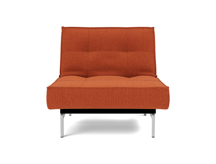 Fotoliu recliner Splitback Chrome 115x90cm, tesatura la alegere #material_412-esina-rust-orange