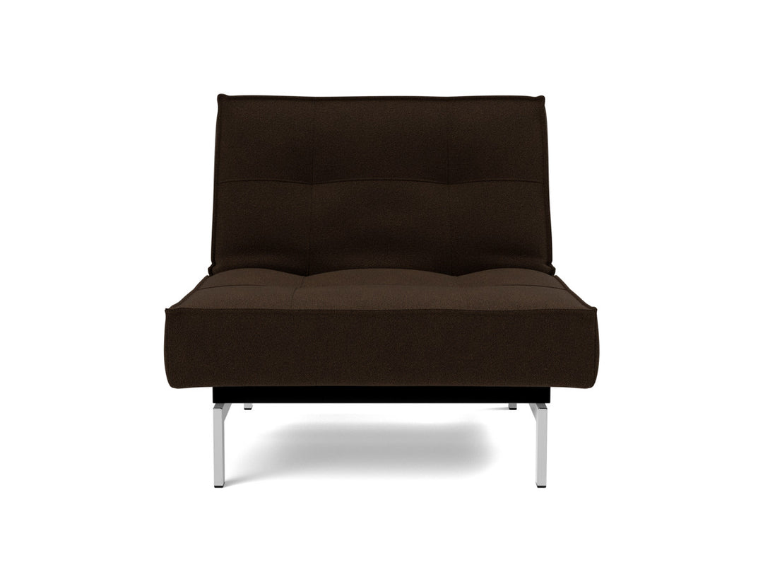 Fotoliu recliner Splitback Chrome 115x90cm, tesatura la alegere #material_358-taura-chocco
