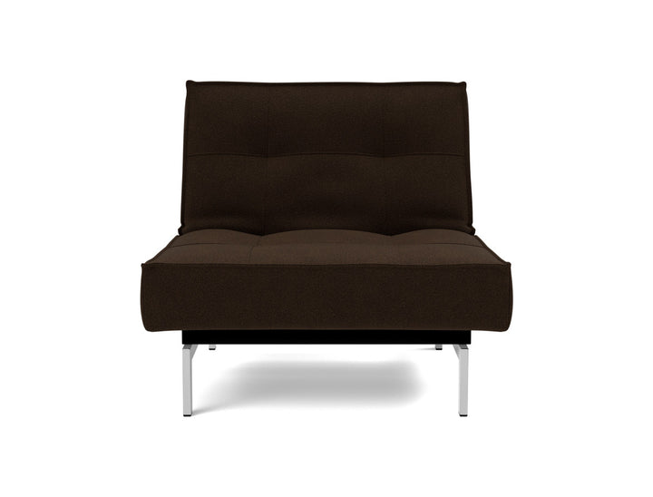 Fotoliu recliner Splitback Chrome 115x90cm, tesatura la alegere #material_358-taura-chocco