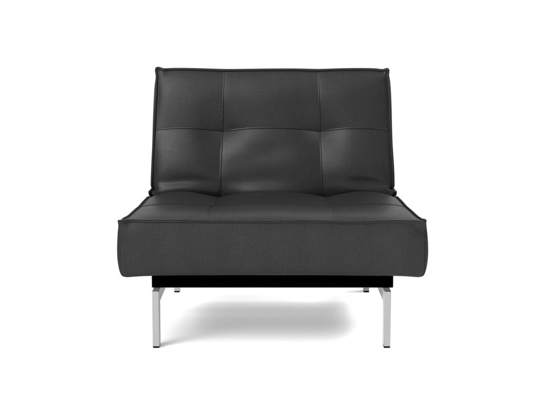 Fotoliu recliner Splitback Chrome 115x90cm, tesatura la alegere #material_550-faunal-black