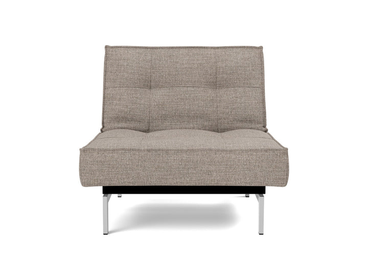 Fotoliu recliner Splitback Chrome 115x90cm, tesatura la alegere #material_472-yuveno-warm-grey