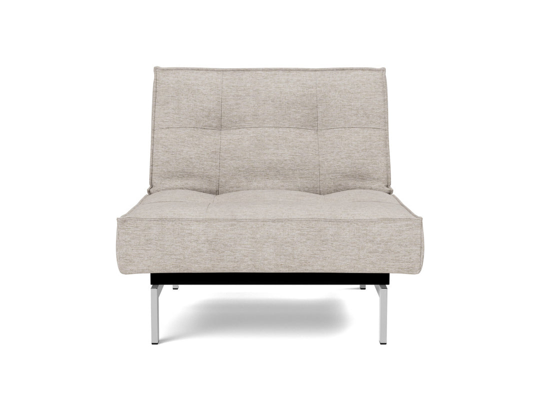 Fotoliu recliner Splitback Chrome 115x90cm, tesatura la alegere #material_471-yuveno-sand