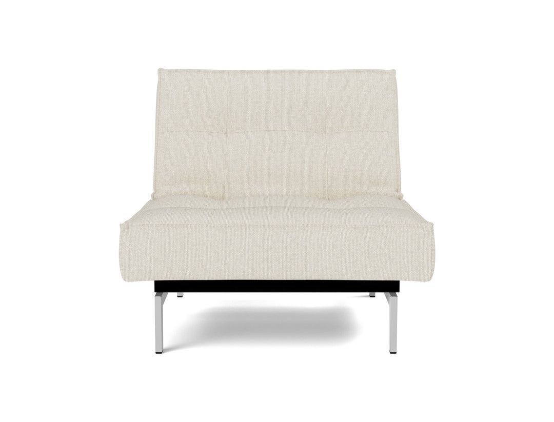 Fotoliu recliner Splitback Chrome 115x90cm, tesatura la alegere #material_531-boucl-off-white