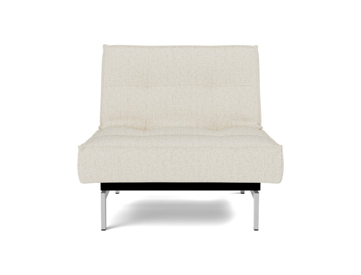 Fotoliu recliner Splitback Chrome 115x90cm, tesatura la alegere #material_531-boucl-off-white