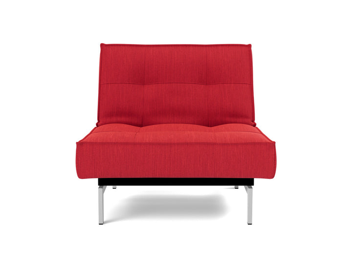 Fotoliu recliner Splitback Chrome 115x90cm, tesatura la alegere #material_511-elegance-red