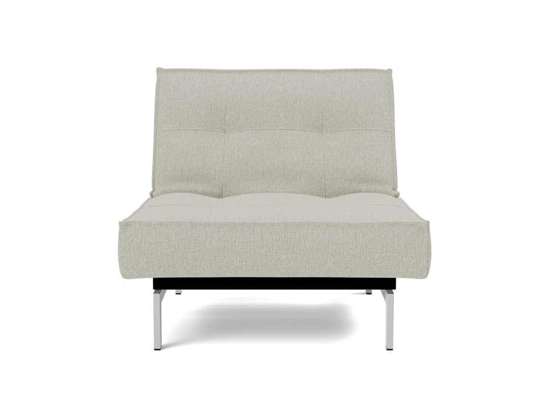 Fotoliu recliner Splitback Chrome 115x90cm, tesatura la alegere #material_527-mixed-dance-natural