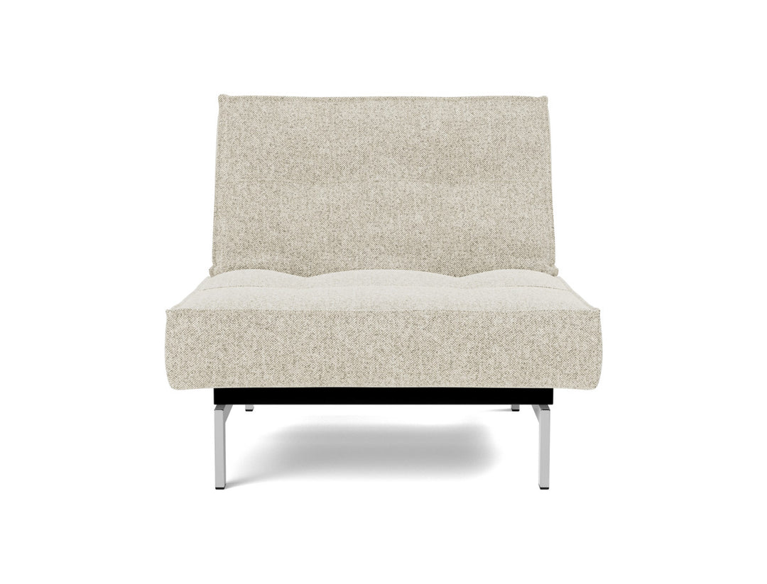 Fotoliu recliner Splitback Chrome 115x90cm, tesatura la alegere #material_357-taura-off-white
