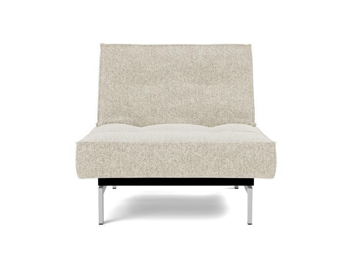 Fotoliu recliner Splitback Chrome 115x90cm, tesatura la alegere #material_357-taura-off-white