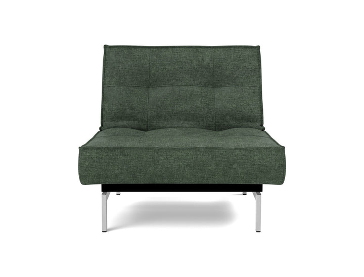 Fotoliu recliner Splitback Chrome 115x90cm, tesatura la alegere #material_281-avella-pine-green