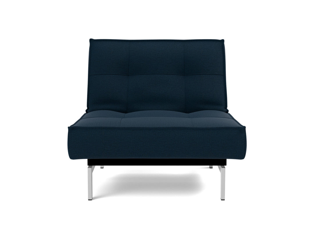 Fotoliu recliner Splitback Chrome 115x90cm, tesatura la alegere #material_528-mixed-dance-blue