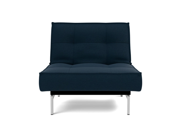 Fotoliu recliner Splitback Chrome 115x90cm, tesatura la alegere #material_528-mixed-dance-blue