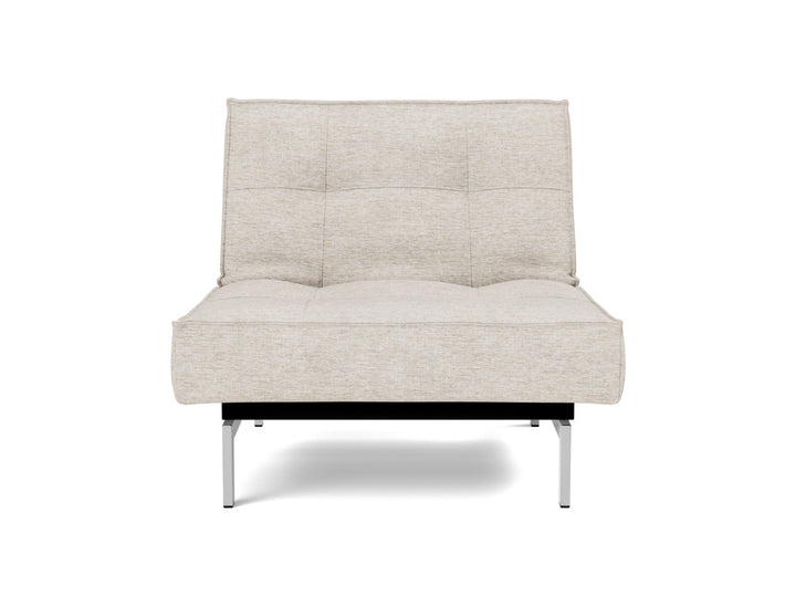 Fotoliu recliner Splitback Chrome 115x90cm, tesatura la alegere #material_470-yuveno-natural