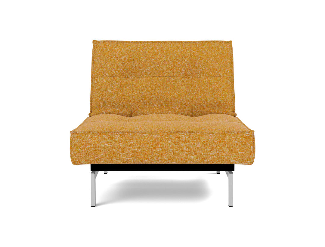 Fotoliu recliner Splitback Chrome 115x90cm, tesatura la alegere #material_536-boucl-ochre