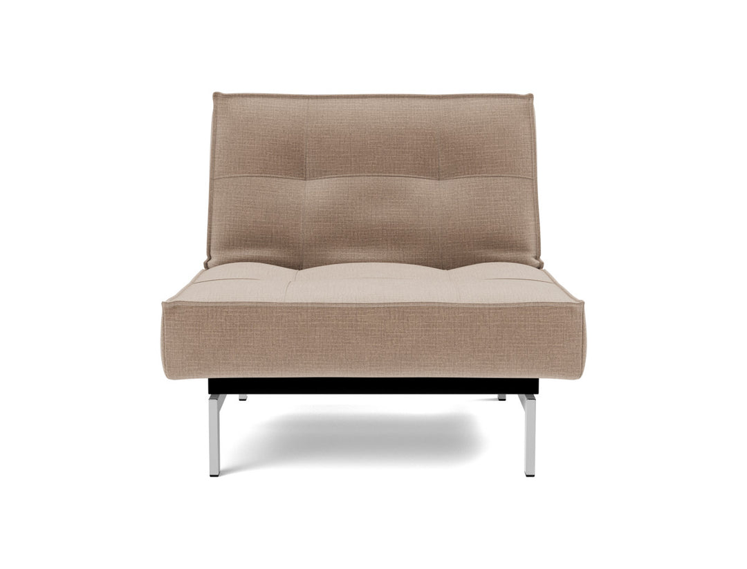 Fotoliu recliner Splitback Chrome 115x90cm, tesatura la alegere #material_417-esina-mocha