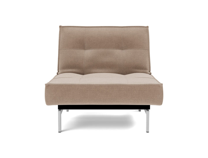 Fotoliu recliner Splitback Chrome 115x90cm, tesatura la alegere #material_417-esina-mocha