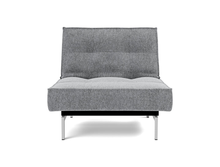 Fotoliu recliner Splitback Chrome 115x90cm, tesatura la alegere #material_565-twist-granite