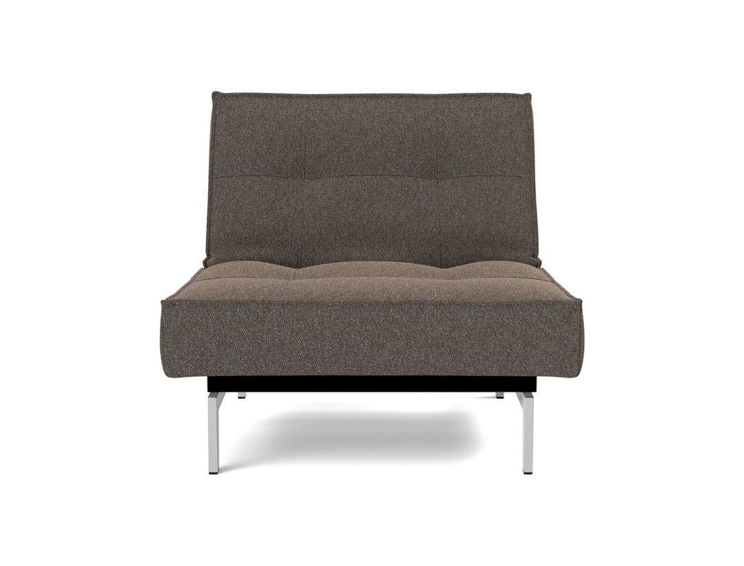 Fotoliu recliner Splitback Chrome 115x90cm, tesatura la alegere #material_530-boucl-taupe