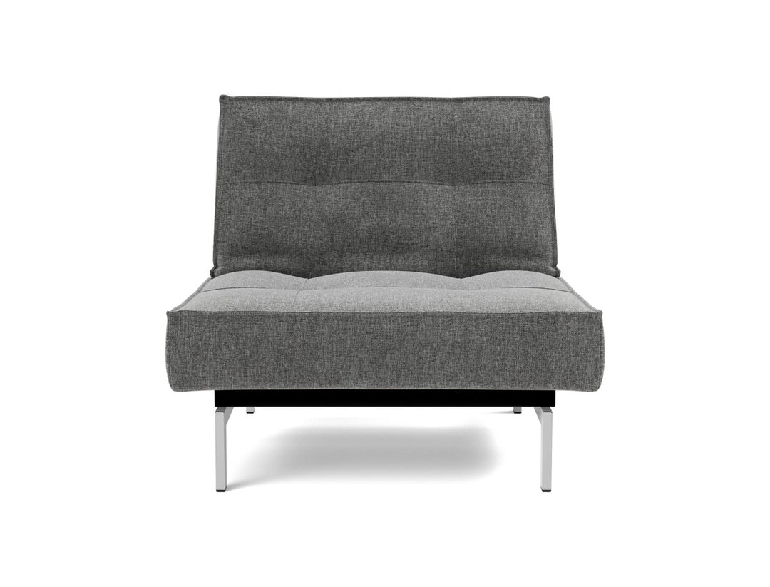 Fotoliu recliner Splitback Chrome 115x90cm, tesatura la alegere #material_563-twist-charcoal