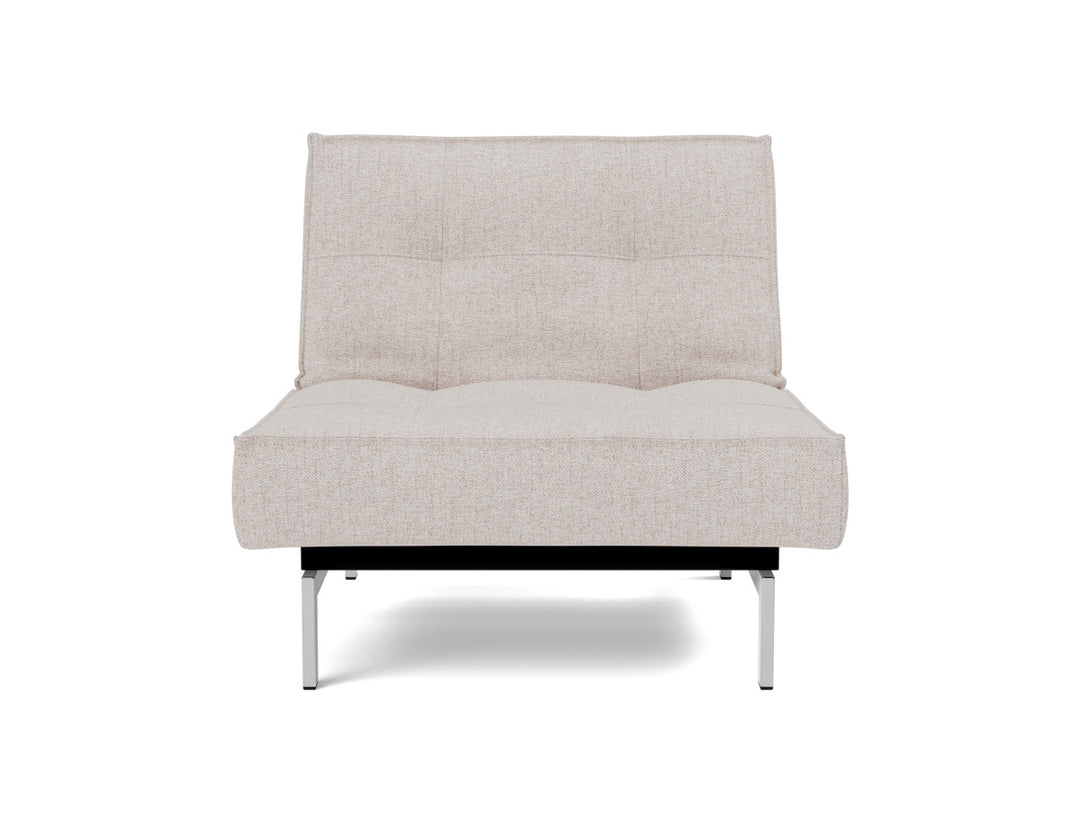 Fotoliu recliner Splitback Chrome 115x90cm, tesatura la alegere #material_300-weda-sand