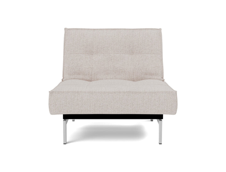 Fotoliu recliner Splitback Chrome 115x90cm, tesatura la alegere #material_300-weda-sand