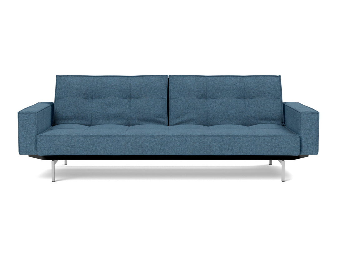 Canapea extensibila cu brate Splitback Chrome, tesatura la alegere #material_302-weda-blue