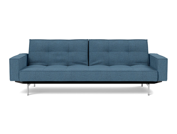 Canapea extensibila cu brate Splitback Chrome, tesatura la alegere #material_302-weda-blue