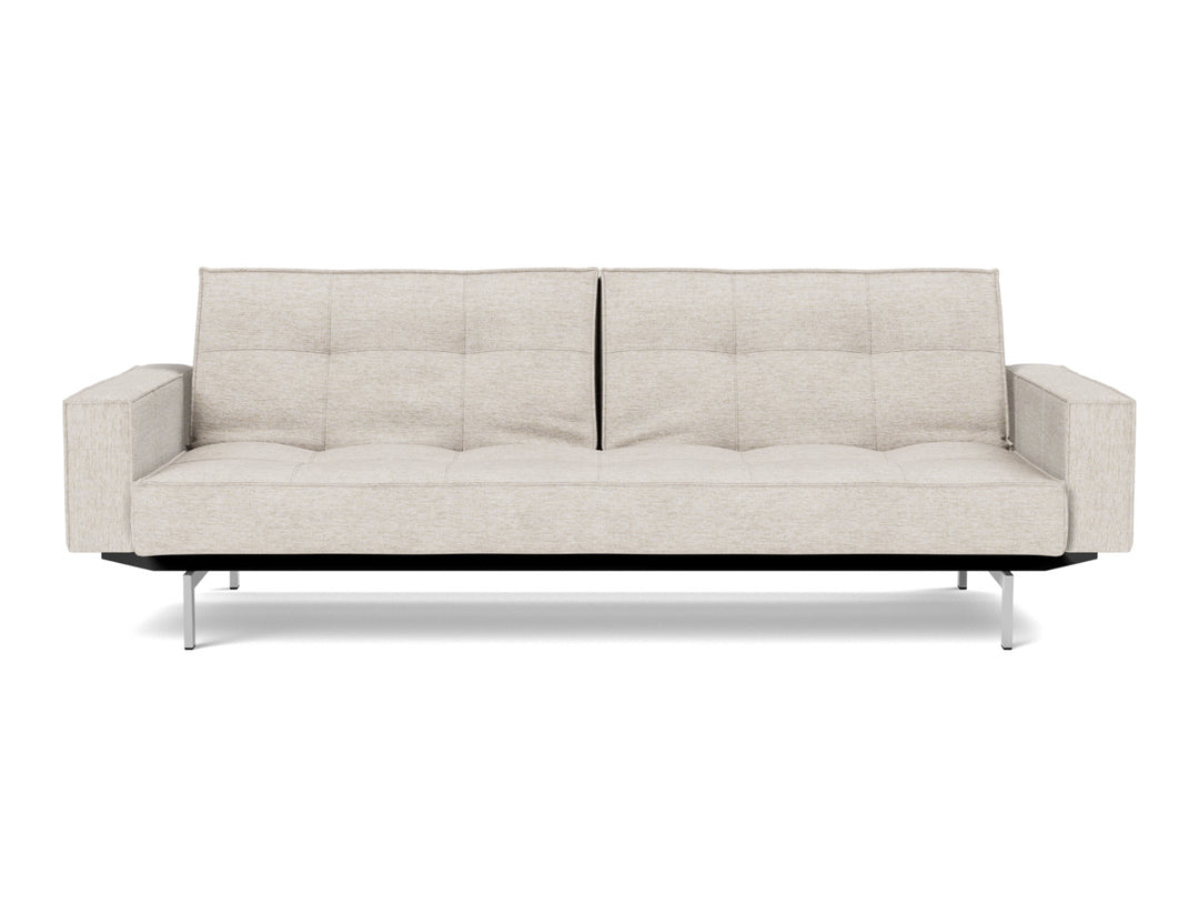 Canapea extensibila cu brate Splitback Chrome, tesatura la alegere #material_470-yuveno-natural