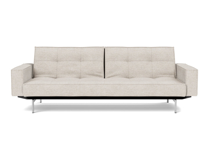 Canapea extensibila cu brate Splitback Chrome, tesatura la alegere #material_470-yuveno-natural