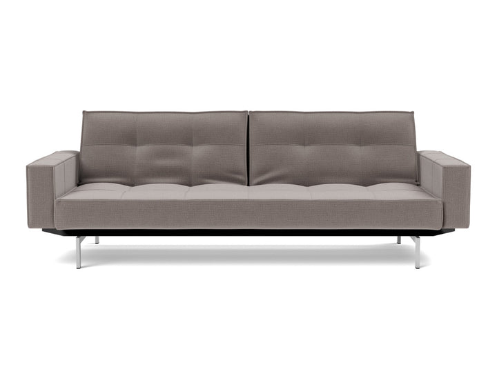 Canapea extensibila cu brate Splitback Chrome, tesatura la alegere #material_418-esina-truffle