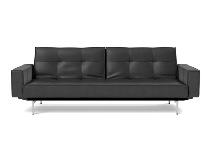Canapea extensibila cu brate Splitback Chrome, tesatura la alegere #material_550-faunal-black