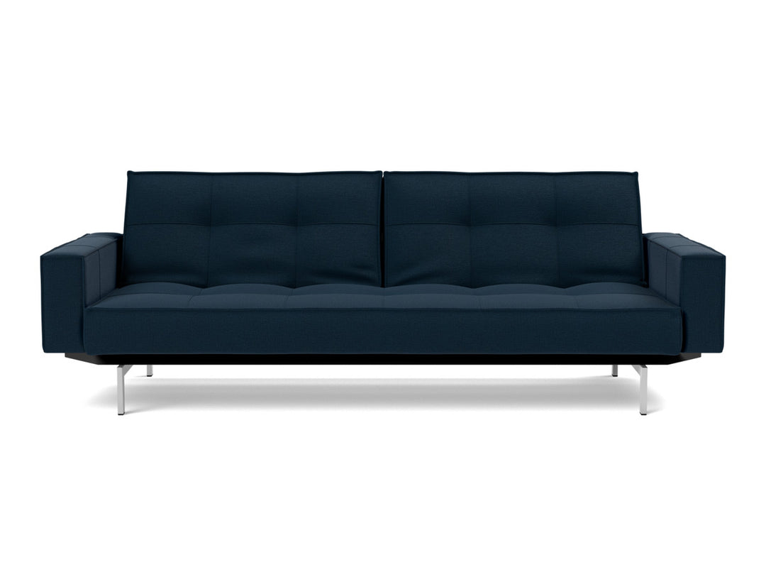 Canapea extensibila cu brate Splitback Chrome, tesatura la alegere #material_528-mixed-dance-blue