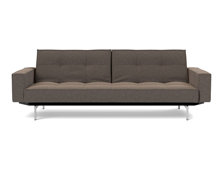 Canapea extensibila cu brate Splitback Chrome, tesatura la alegere #material_530-boucl-taupe