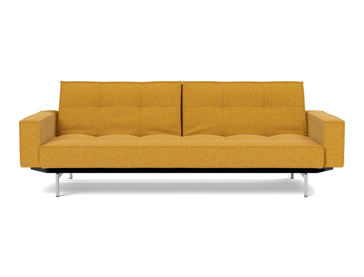 Canapea extensibila cu brate Splitback Chrome, tesatura la alegere #material_536-boucl-ochre