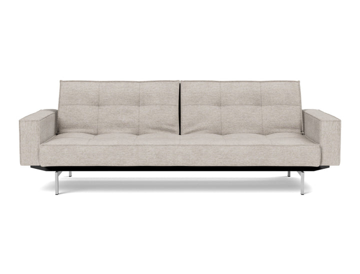 Canapea extensibila cu brate Splitback Chrome, tesatura la alegere #material_471-yuveno-sand