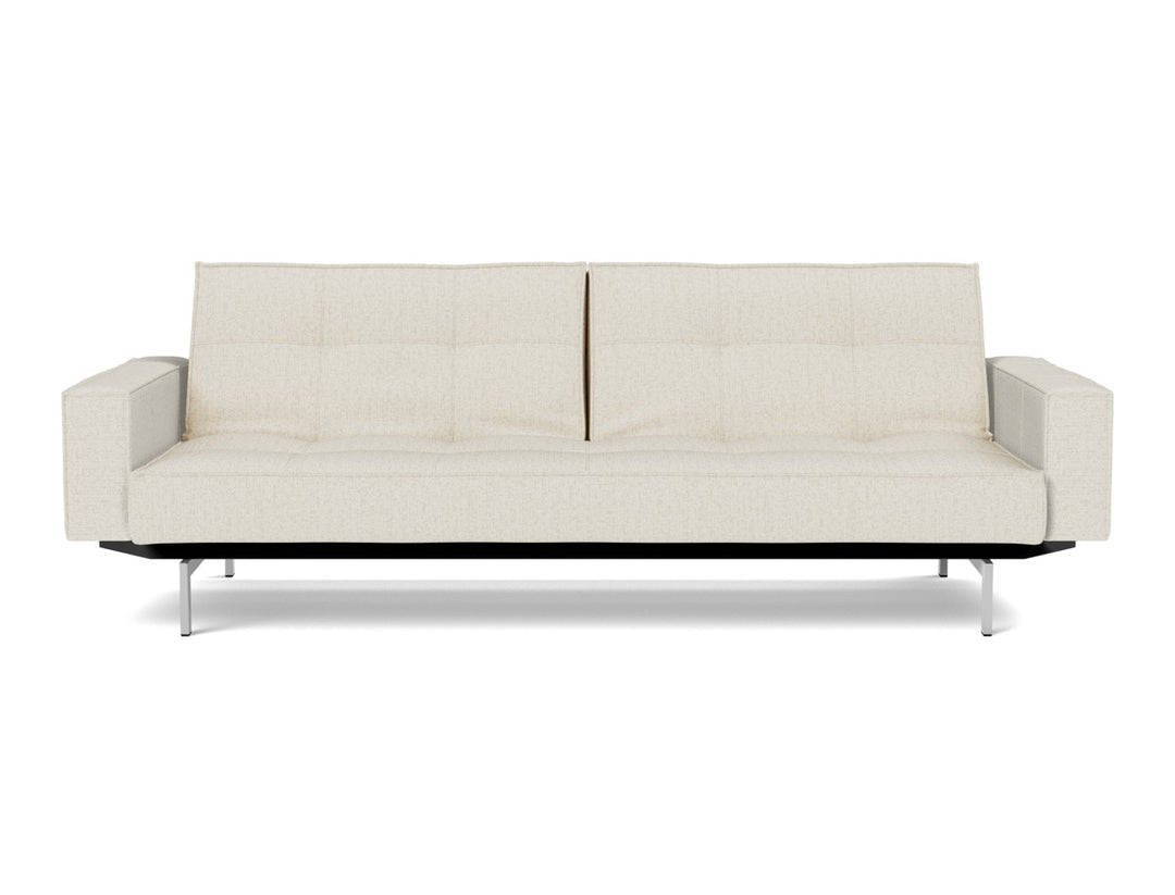 Canapea extensibila cu brate Splitback Chrome, tesatura la alegere #material_531-boucl-off-white