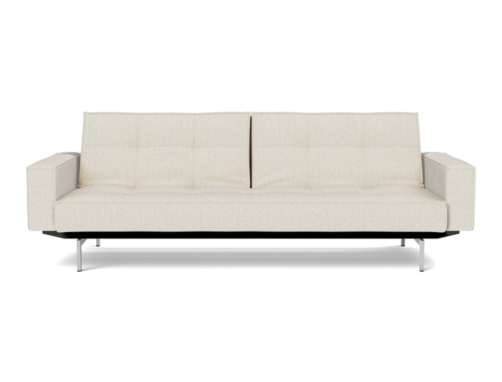 Canapea extensibila cu brate Splitback Chrome, tesatura la alegere #material_531-boucl-off-white