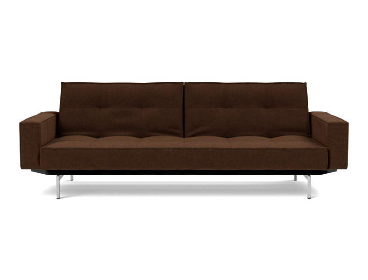 Canapea extensibila cu brate Splitback Chrome, tesatura la alegere #material_359-taura-cappuccino