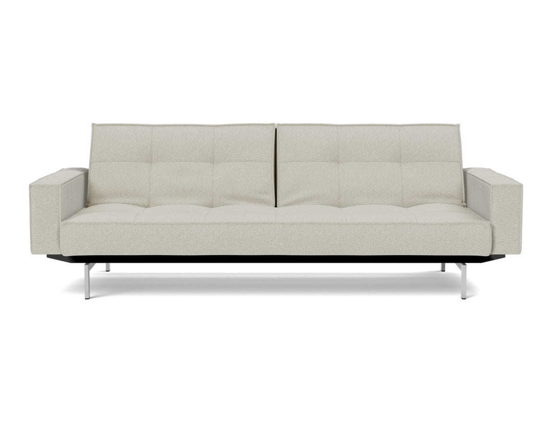 Canapea extensibila cu brate Splitback Chrome, tesatura la alegere #material_527-mixed-dance-natural