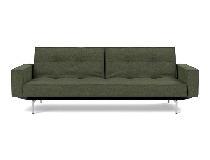 Canapea extensibila cu brate Splitback Chrome, tesatura la alegere #material_353-taura-forest