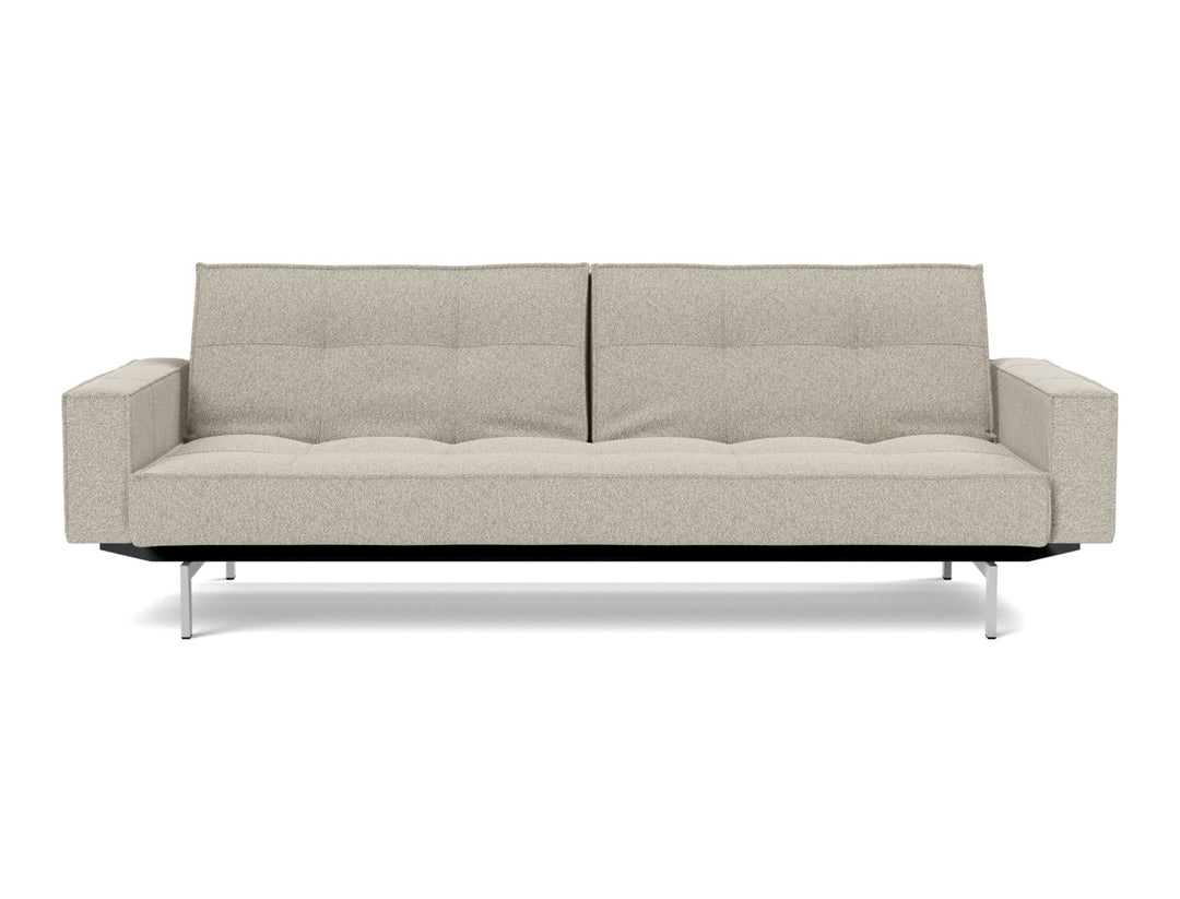 Canapea extensibila cu brate Splitback Chrome, tesatura la alegere #material_539-boucl-beige