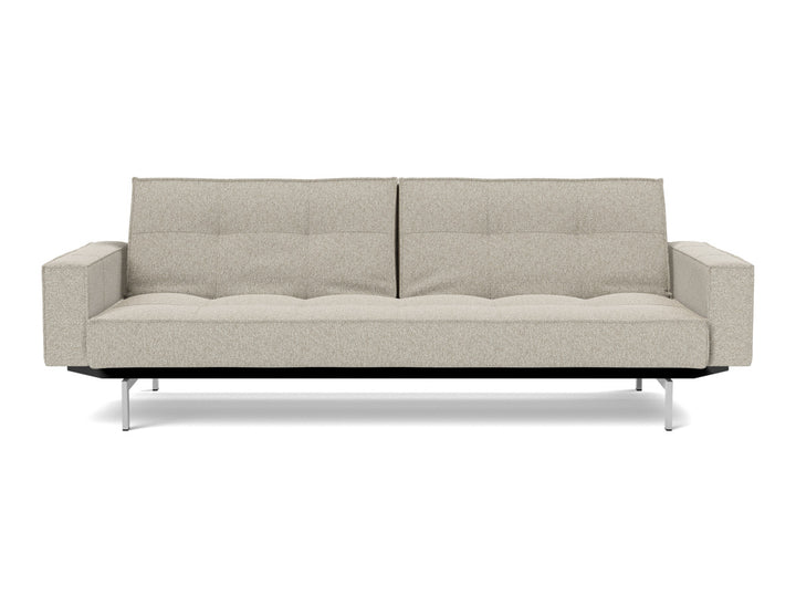 Canapea extensibila cu brate Splitback Chrome, tesatura la alegere #material_539-boucl-beige