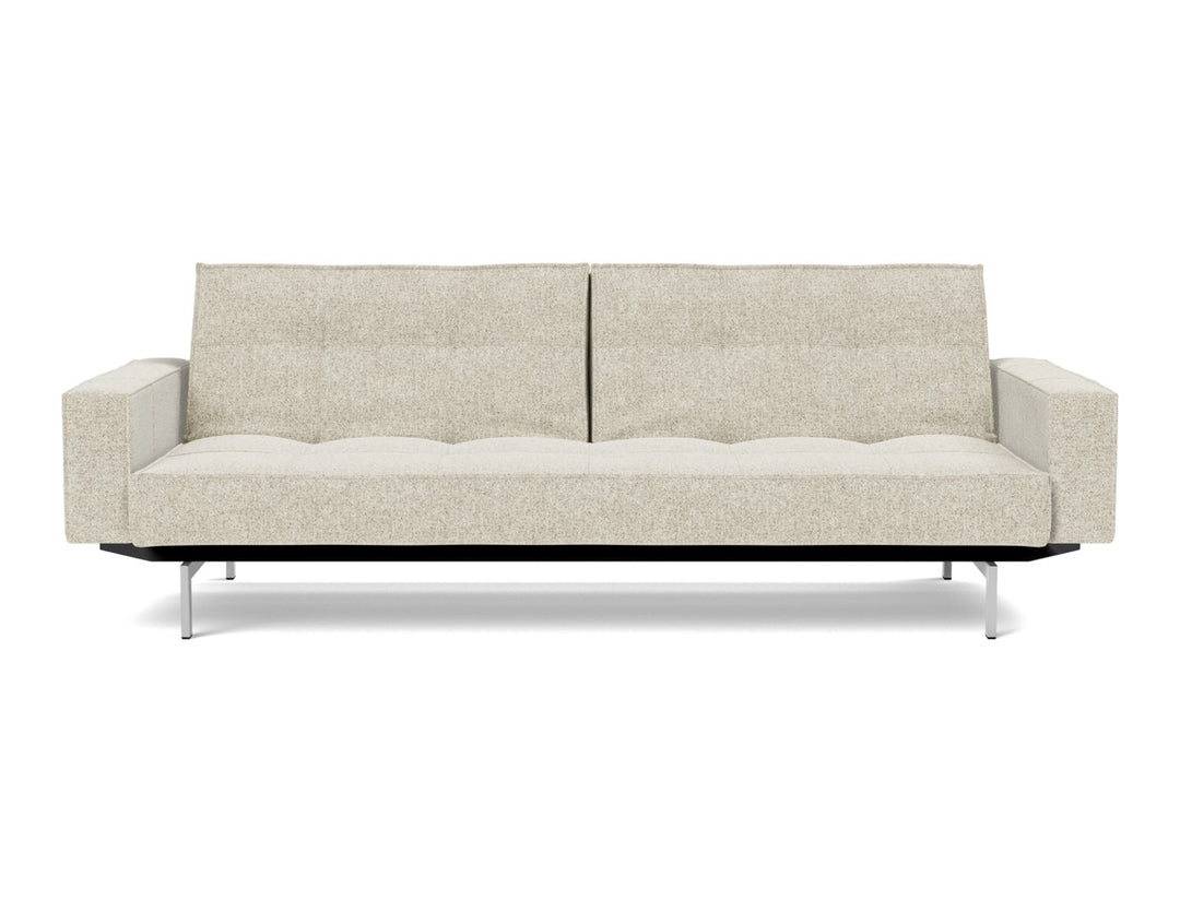 Canapea extensibila cu brate Splitback Chrome, tesatura la alegere #material_357-taura-off-white