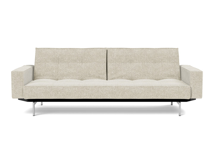Canapea extensibila cu brate Splitback Chrome, tesatura la alegere #material_357-taura-off-white